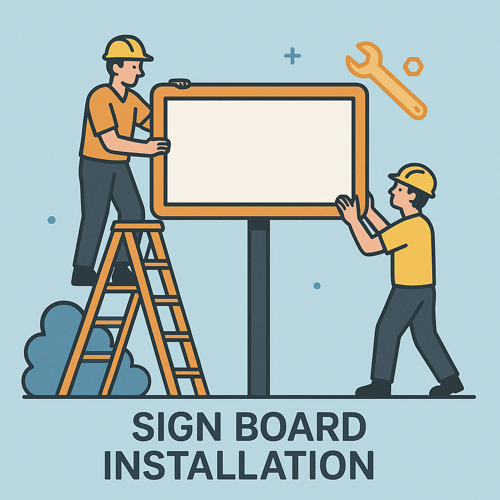 Sign Board Installation